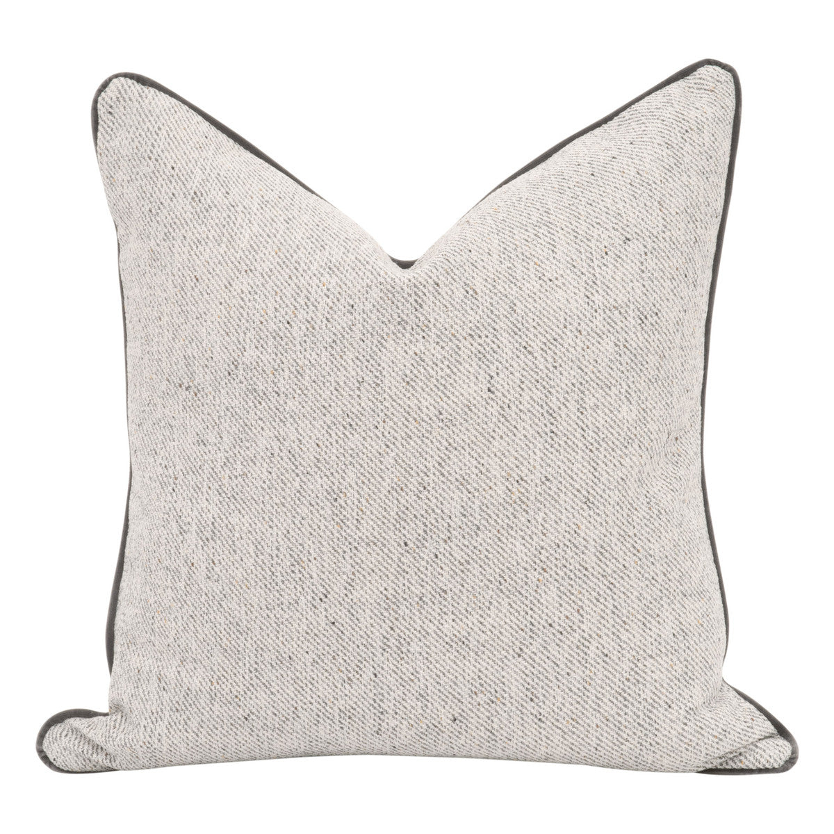 The Not So Basic 22" Essential Pillow in Howell Natural & Dove Gray - Set of 2