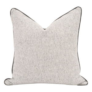 The Not So Basic 22" Essential Pillow in Howell Natural & Dove Gray - Set of 2