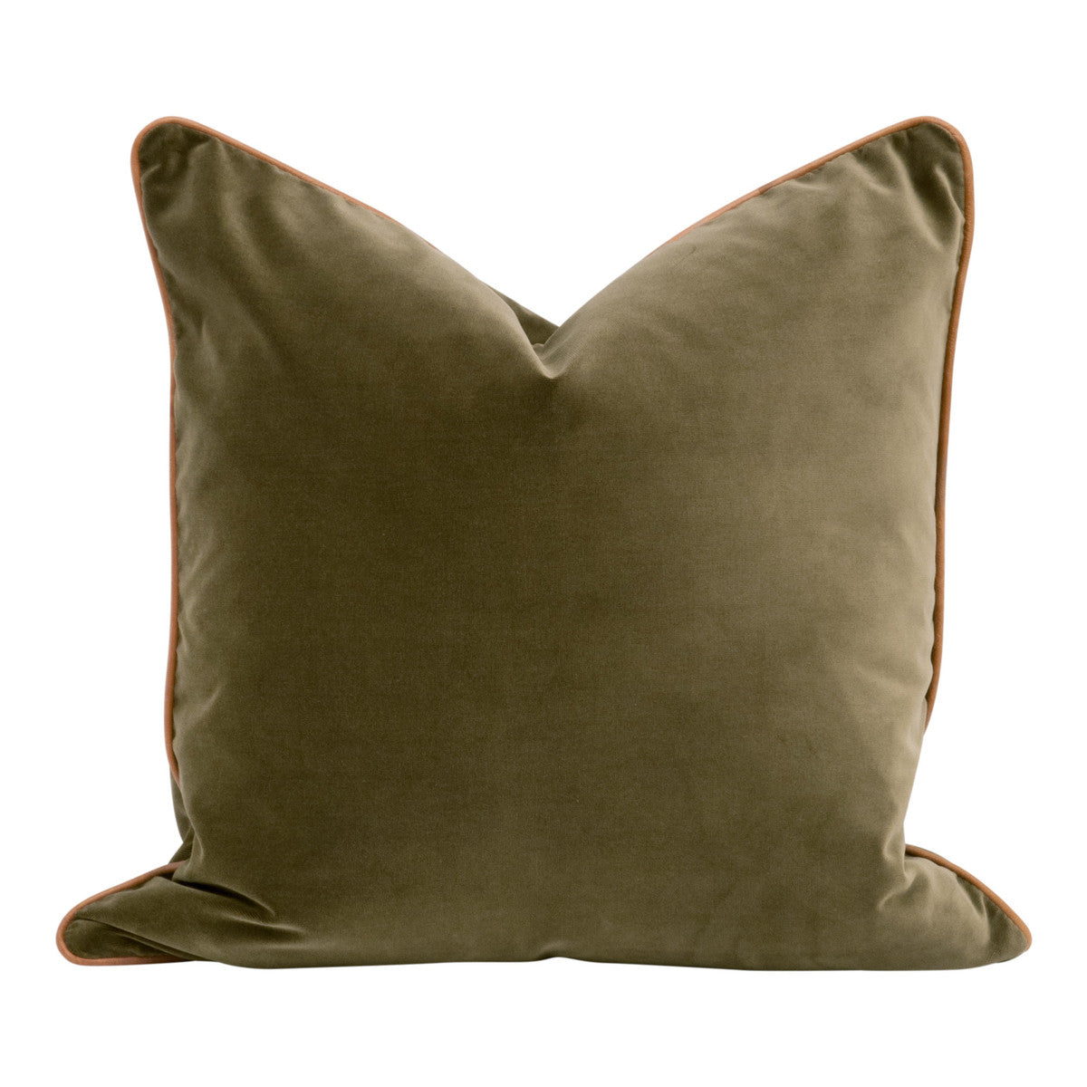 The Not So Basic 22" Essential Pillow in Olive - Set of 2