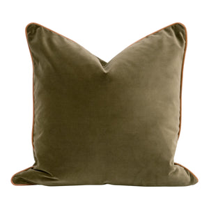 The Not So Basic 22" Essential Pillow in Olive - Set of 2