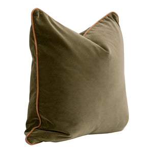 The Not So Basic 22" Essential Pillow in Olive - Set of 2