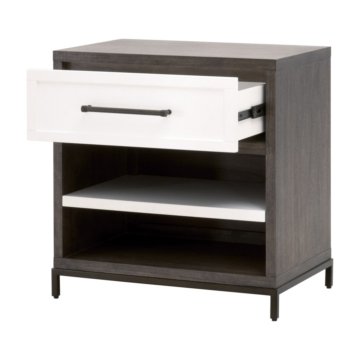 Wrenn One Drawer Nightstand in Burnished Brown