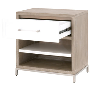 Wrenn One Drawer Nightstand in Natural Gray Acacia