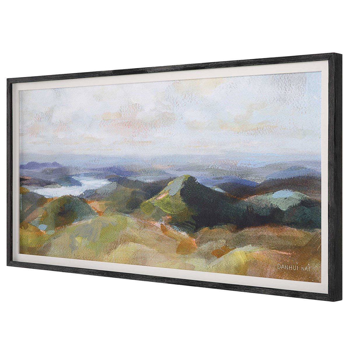 Above the Lakes Framed Print