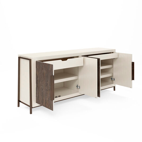 Blanc Four Door Credenza