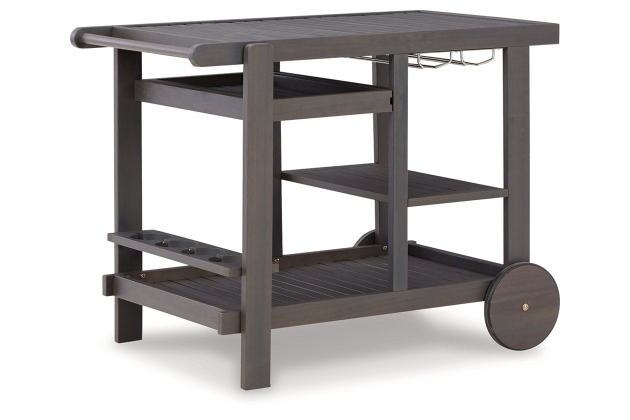 Terrace Serving Cart in Gray