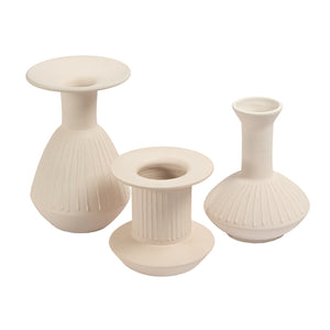 Doric Vase - Medium White