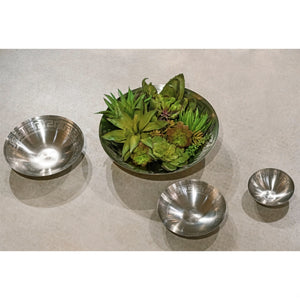 Greek Key Centerpiece Bowl - Nickel