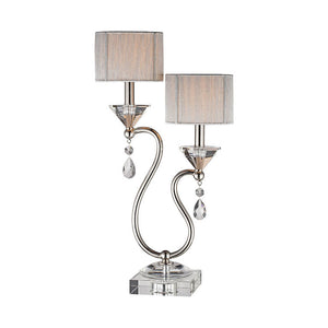 Krystal 23.5" Hight 2-LIght Table Lamp