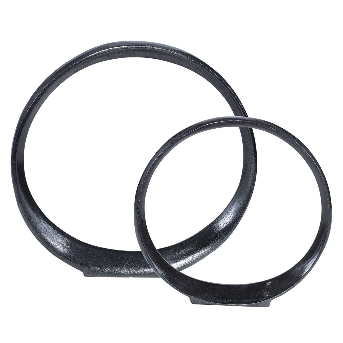 Orbits Ring Sculptures, Black NIckel