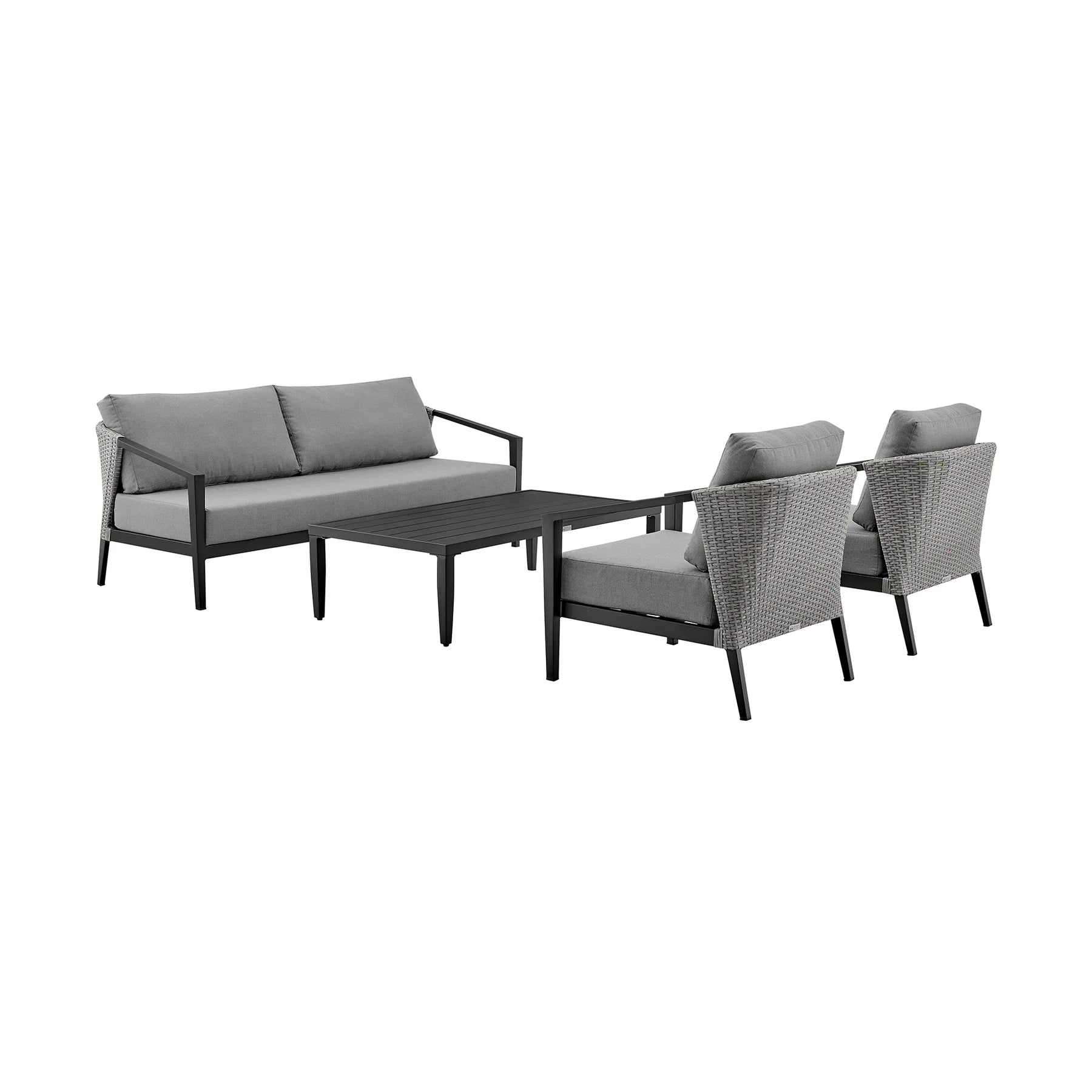 Palma Outdoor Patio 4 Pc Lounge Set