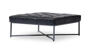 Thad Ottoman in Black Leather