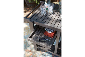 Terrace Serving Cart in Gray