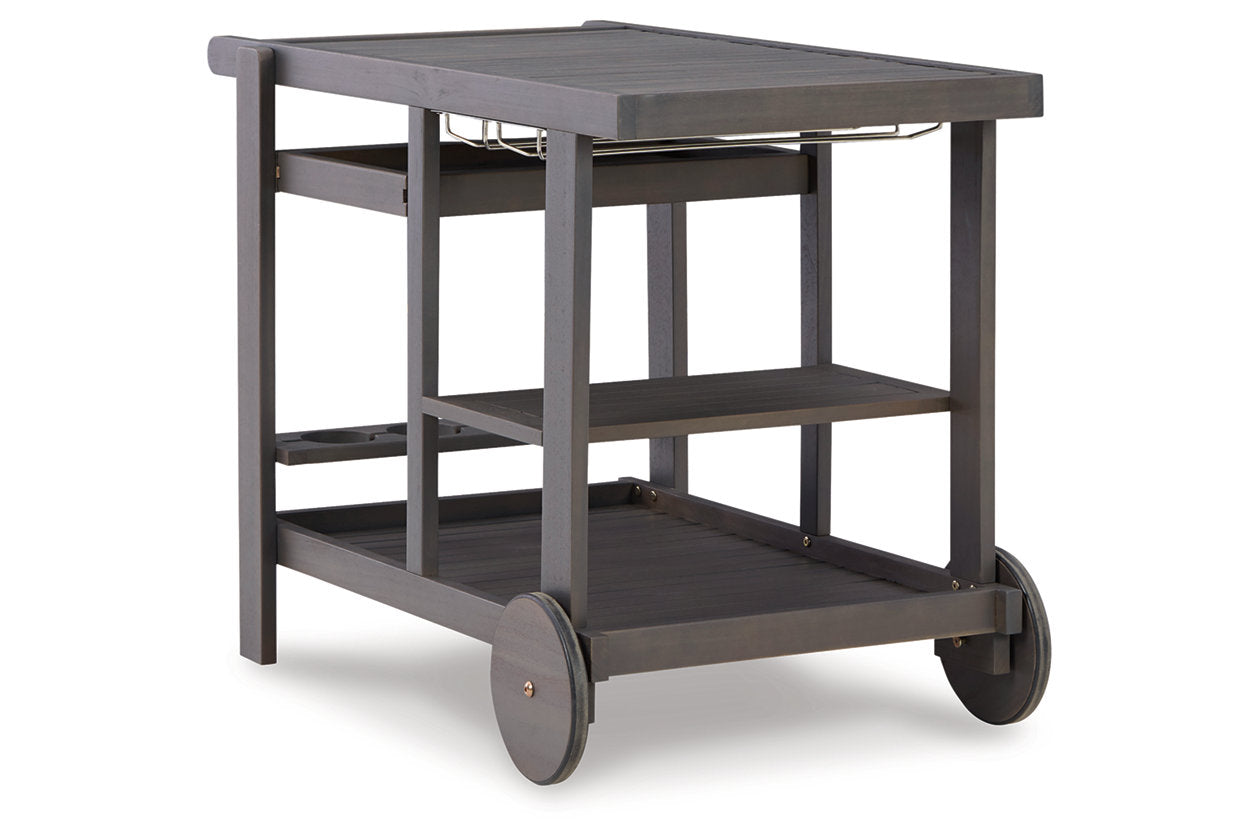 Terrace Serving Cart in Gray