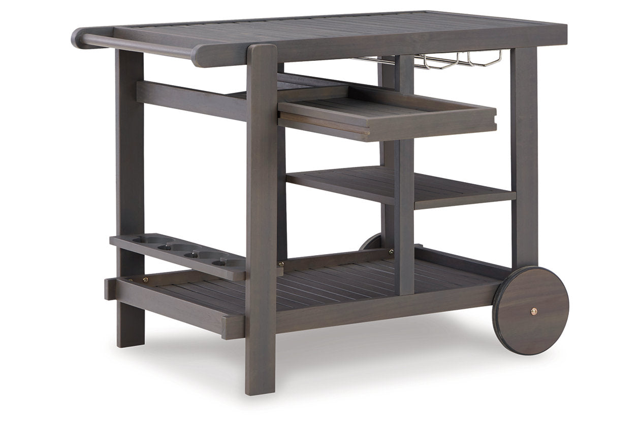 Terrace Serving Cart in Gray