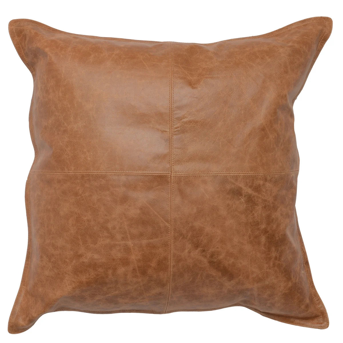 SLD Leather 22" Pillow - Set of 2 - Multiple Color Choices