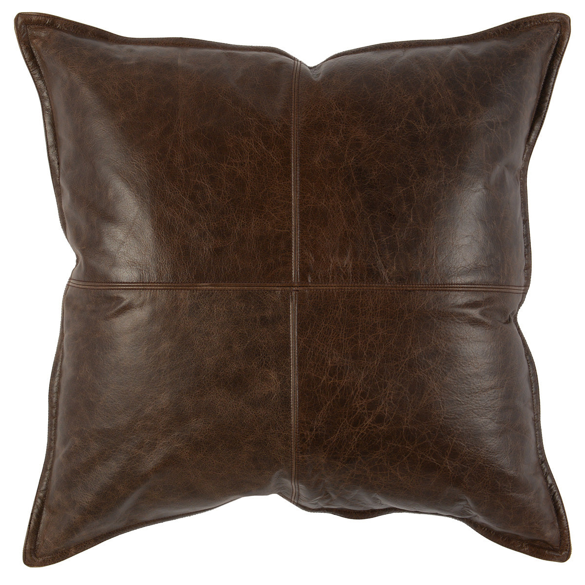 SLD Leather 22" Pillow - Set of 2 - Multiple Color Choices