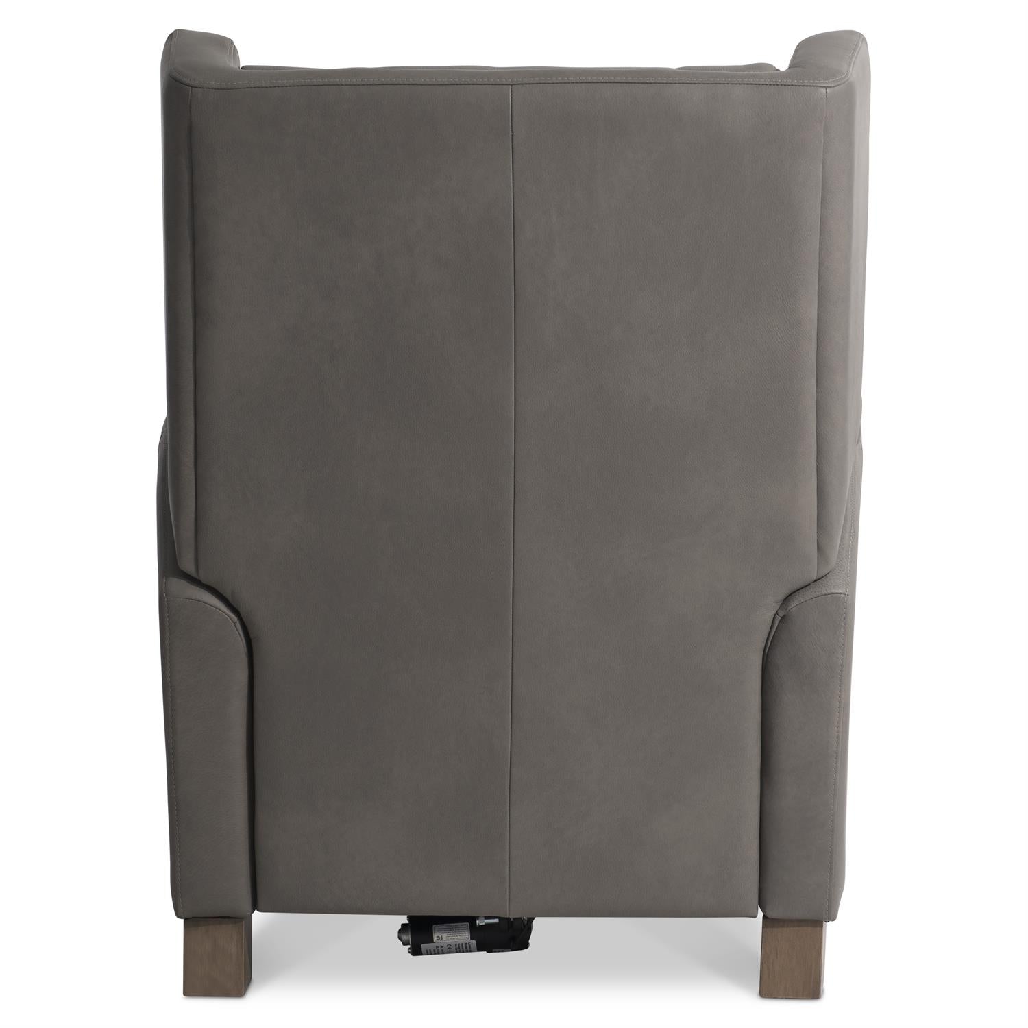 Weller Gray Leather Power Motion Chair