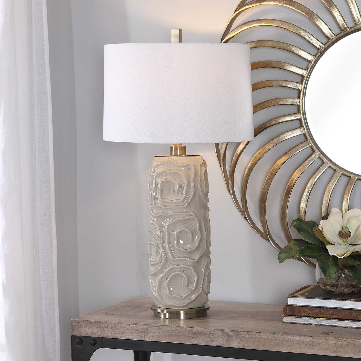 Zade Table Lamp in Gray