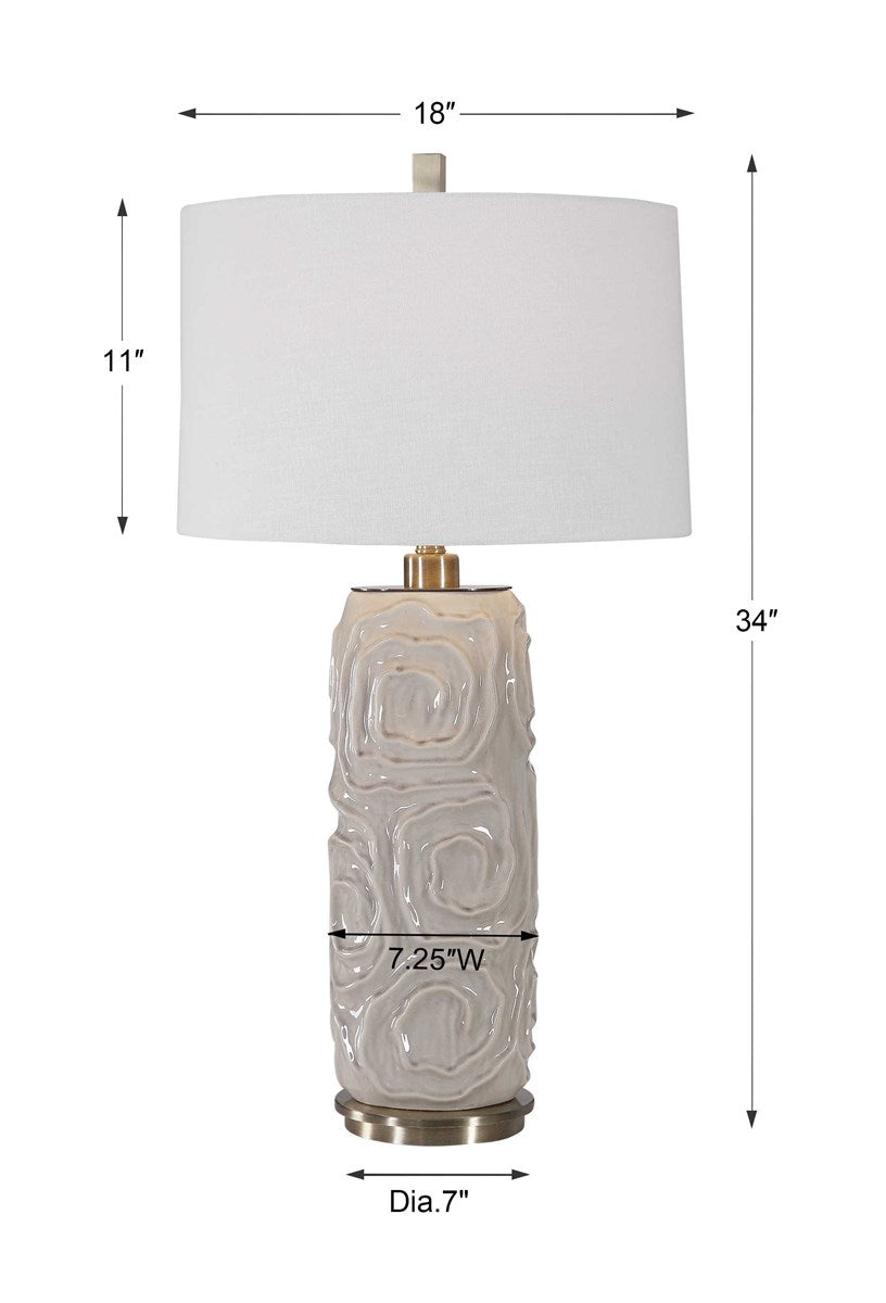 Zade Table Lamp in Gray