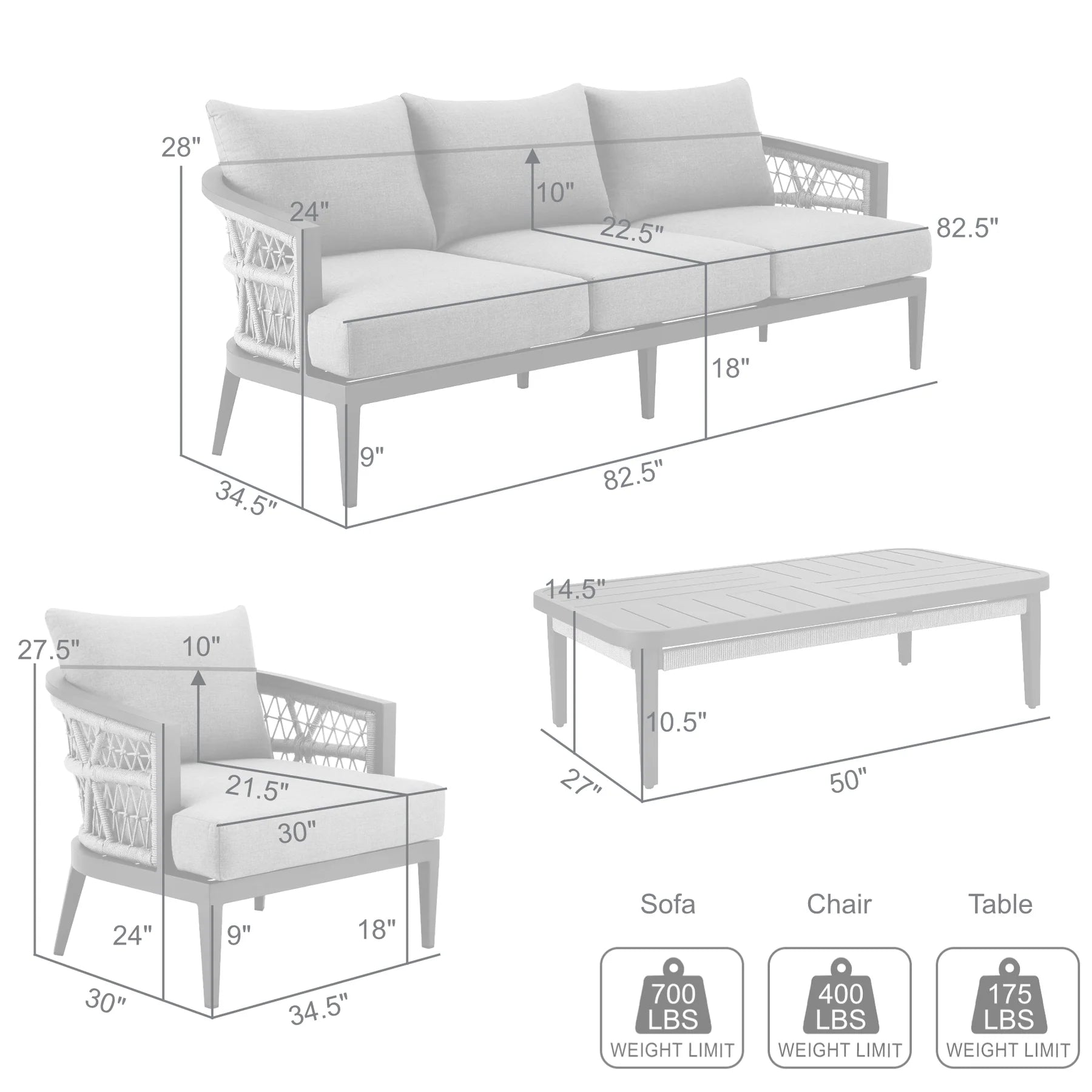 Zella 4 Piece Outdoor Conversation Set