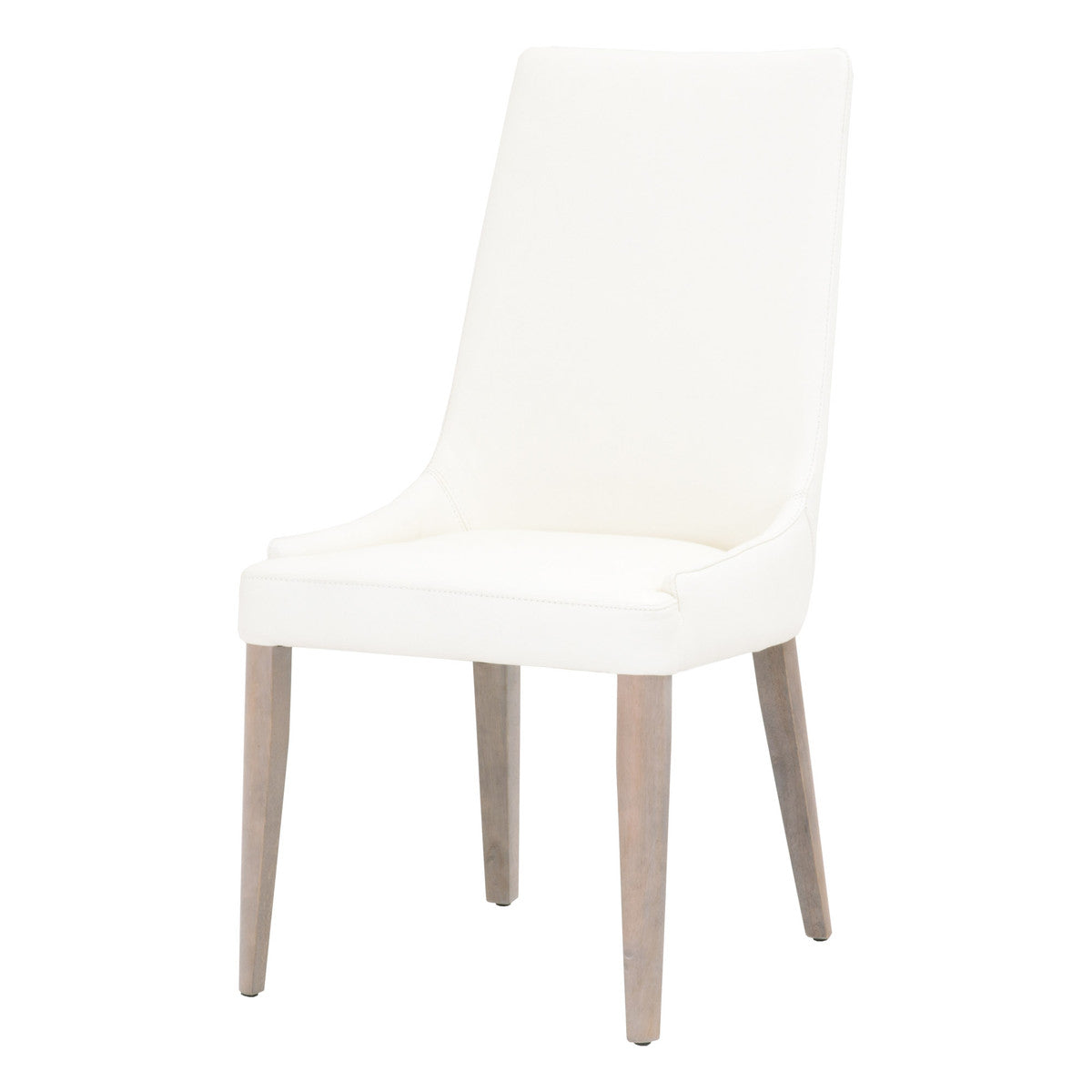 Aurora Dining Chair  - Alabaster Leather, Natural Gray