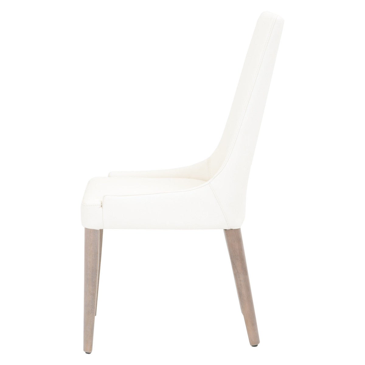 Aurora Dining Chair  - Alabaster Leather, Natural Gray