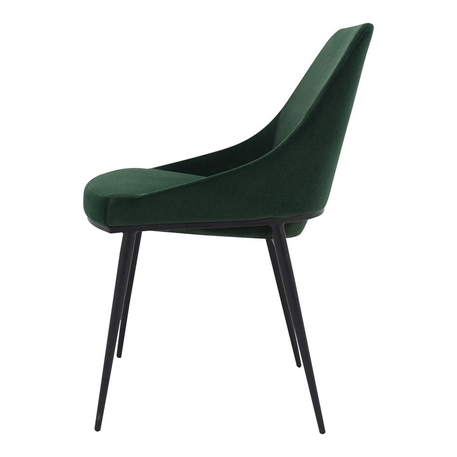 Sedona Dining Chair Green Velvet -M2