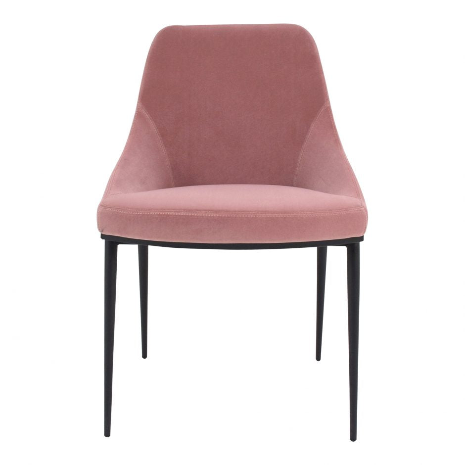 Sedona Dining Chair Pink Velvet -M2