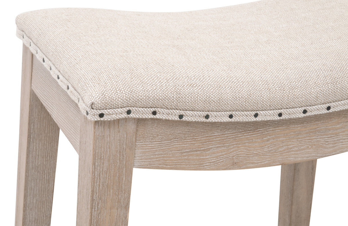 Harper Counter Stool - Performance Bisque French Linen, Natural Gray Ash