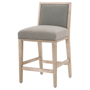 Martin Counter Stool in LiveSmart Peyton-Slate, Natural Gray