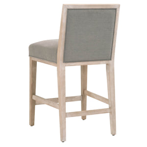 Martin Counter Stool in LiveSmart Peyton-Slate, Natural Gray