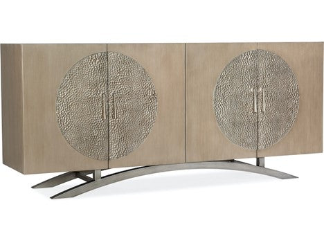 Hooker Furniture Melange Nolita 4 Door Champagne Entertainment Console