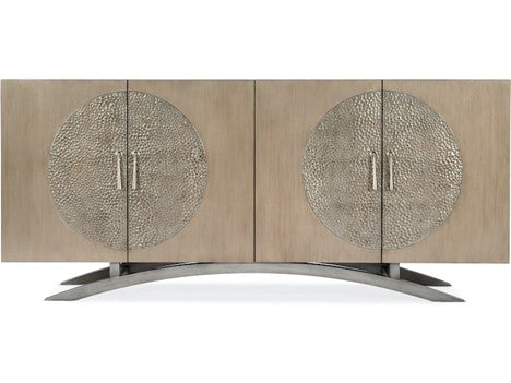 Hooker Furniture Melange Nolita 4 Door Champagne Entertainment Console