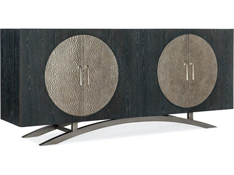 Hooker Furniture Melange Nolita 4 Door Black Entertainment Console