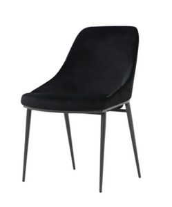 Sedona Dining Chair - Shadowed Black Velvet