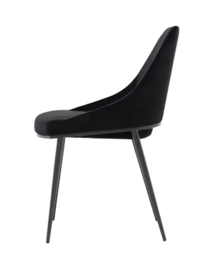 Sedona Dining Chair - Shadowed Black Velvet