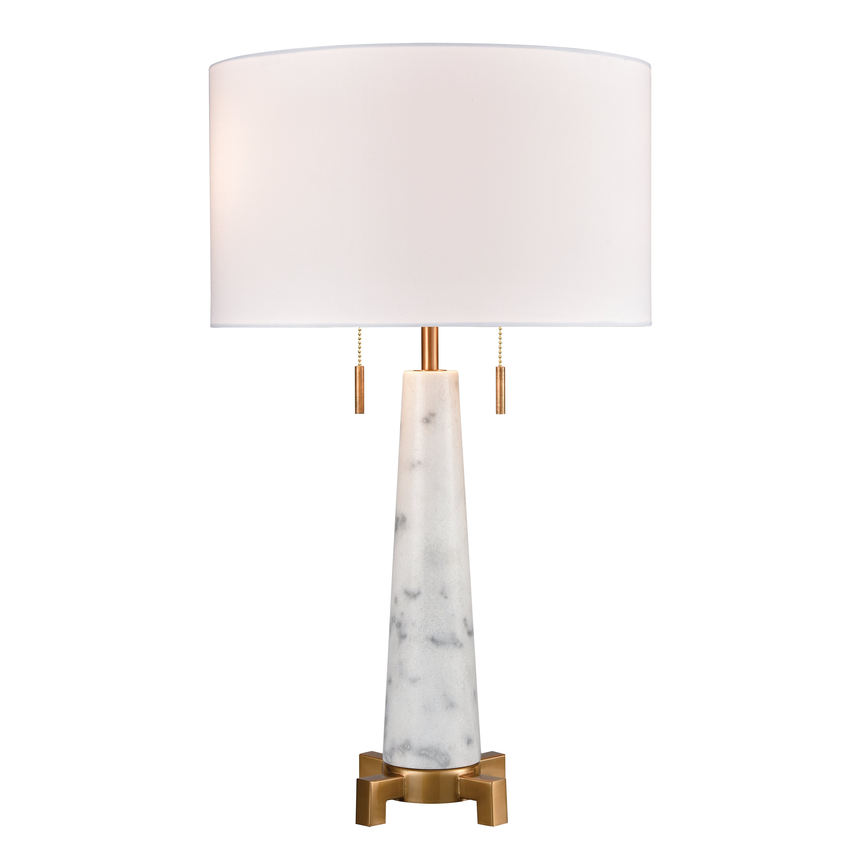 Rocket 27'' High 2-Light Table Lamp - Aged Brass