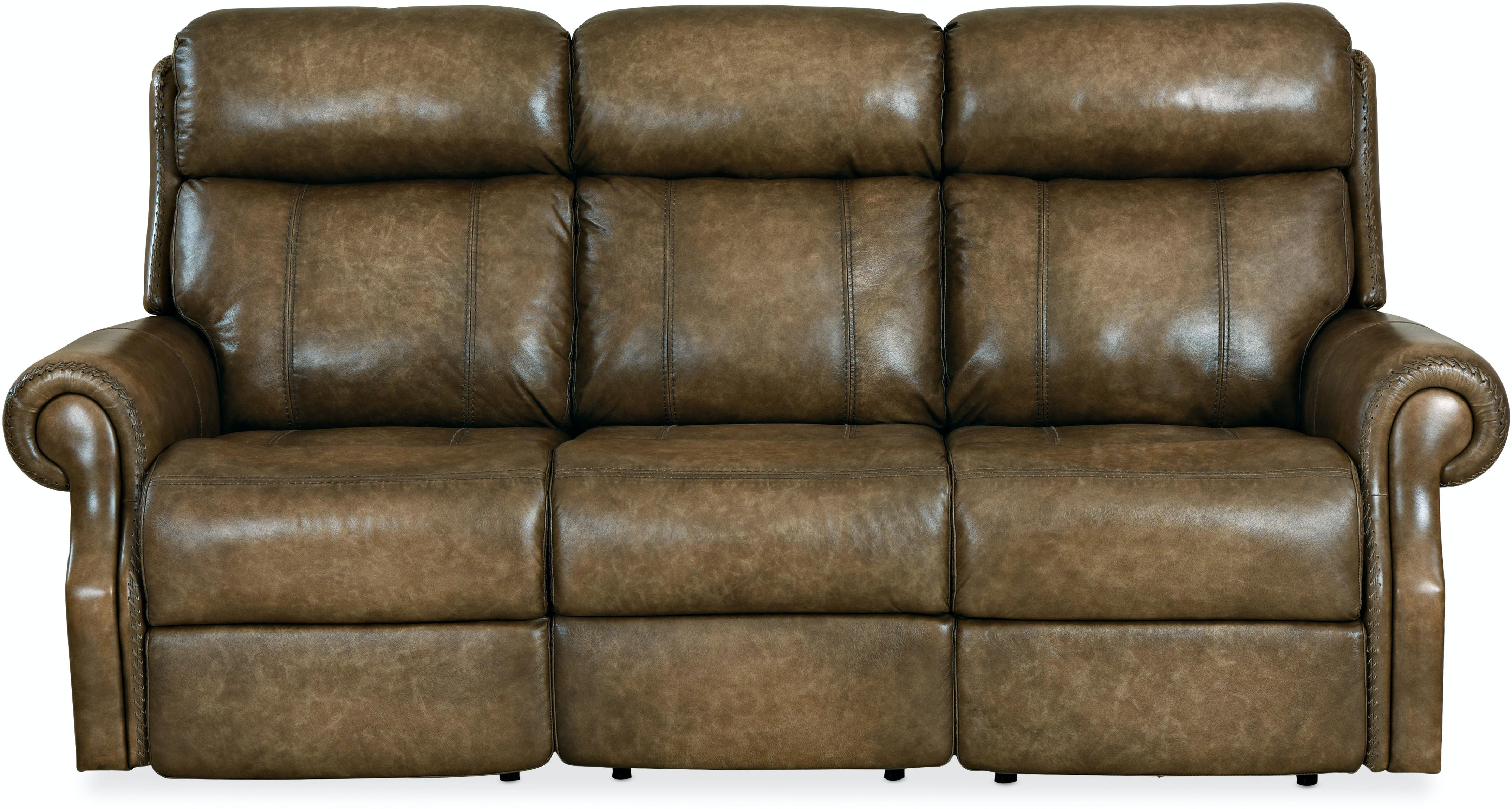 Hooker Furniture Living Room Brooks PWR Sofa w/PWR Headrest