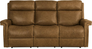 Hooker Furniture Living Room Poise Power Recliner Sofa w/ Power Headrest